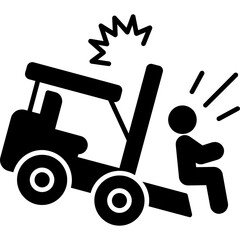 Forklift Accident Icon