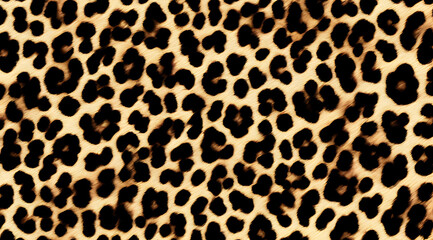 leopard texture, real animal hair, dark background, bright spots, modern design for clothes