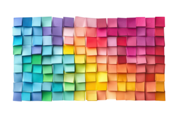 Multicolor post it notes isolated
