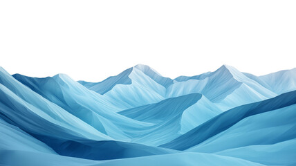 Fototapeta premium glacial climate formation glacier. Icy tundra landscape with glacial transparent background