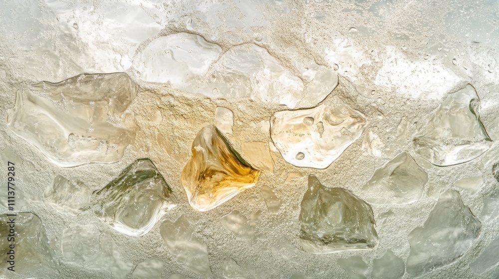 Poster abstract ice cubes texture background image