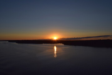 Naklejka premium Sunset in the Stockholm Archipelago