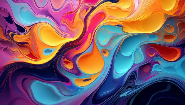 abstract background with flames, colorful mixed oil paint spill abstract background