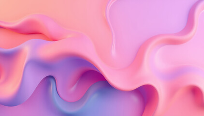 Abstract Pink and Purple Liquid Wave Forms
