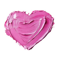 Obraz premium Pink Heart Paint Stroke Art