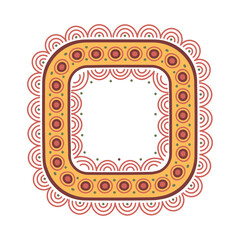 square frame ornament african culture