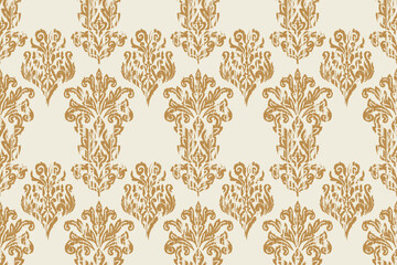 Motifs African paisley boho Floral Ikat seamless pattern embroidery border. Ethnic ikat saree sarong  flower design for Ikat pattern and Ethnic Pattern.Border indian floral Aztec embroidery patterns.