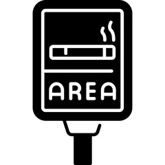 Fototapeta premium Smoking Area Icon