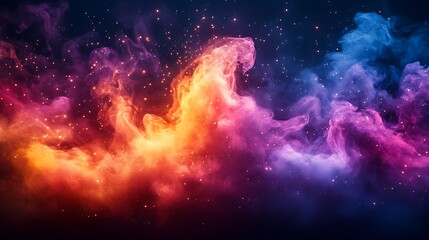 Obraz premium Colorful Smoke in the Sky.