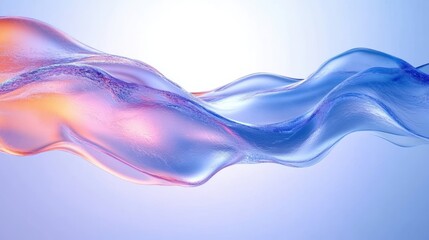 Flowing Water Abstract Design Minimalism Soft Pastel Colors Smooth Gradients Tranquil Modern Art