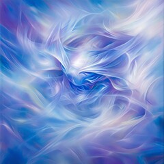 Obraz premium Abstract swirling blue and purple light energy.