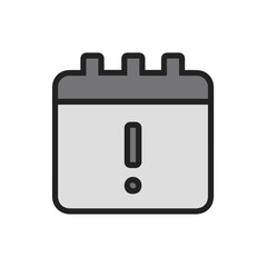 Warning attention icon symbol vector image Illustration