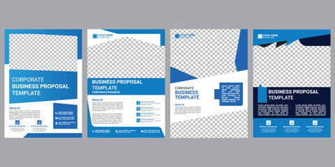 Digital marketing flyer, corporate poster template, business flyer background