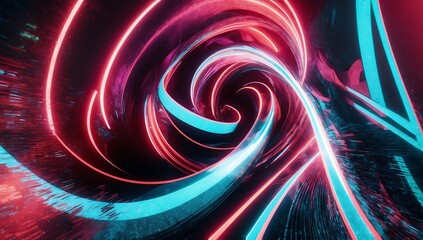 Abstract art digital noise pattern 3d render for posters, backgrounds, or overlays, vibrant