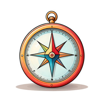 recommend clip art: Vintage compass illustration transparent background for navigation
