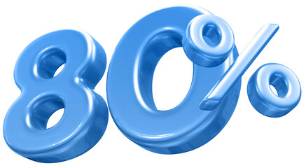 80 percent blue offer in 3d