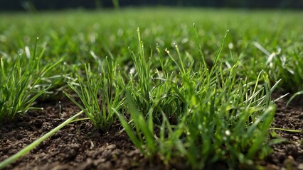Fototapeta premium brown bear in the grass