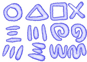 青水彩のセット