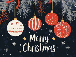 Fototapeta premium merry christmas and happy new year background