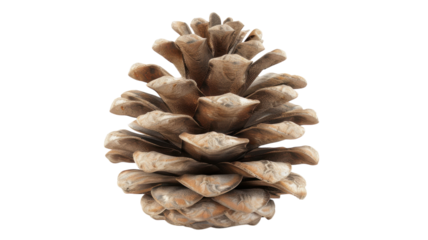 Detailed 3D Render of a Pine Cone Isolated on White Background for Nature and Design Projects