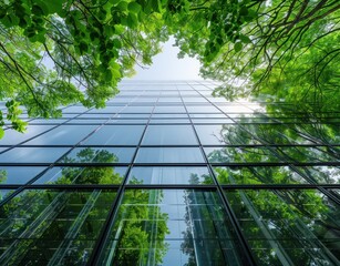 Modern Architecture and Nature Reflection