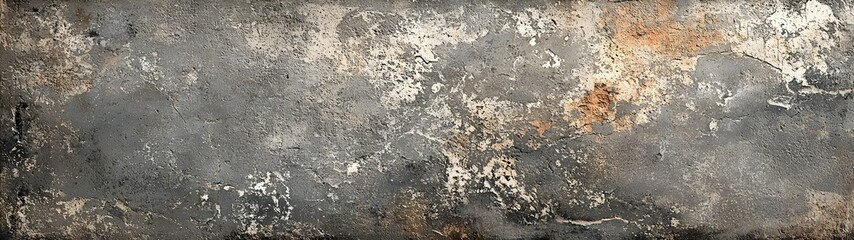 Fototapeta premium A textured background featuring a blend of gray and rust tones, showcasing the natural wear and patina of aged stone or concrete. Ideal for artistic and industrial themes.