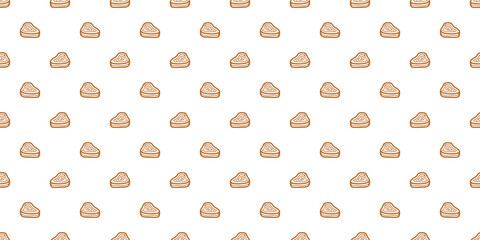 doodle steak pattern background. doodle meat pattern background. Beef Meat Seamless Pattern background. 