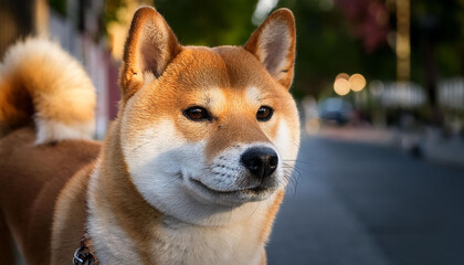 dog, shiba, shibainu, generated AI
