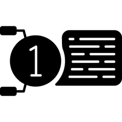 Infographic Text Box Icon
