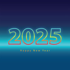 2025 design happy new year Congratulations on the Occasion of the New Year 2025