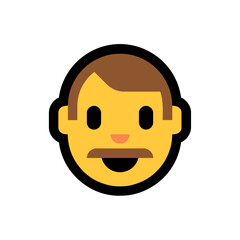 Smiling Man with Mustache 
