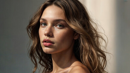 Fototapeta premium Eternal Elegance: A Portrait of Timeless Beauty