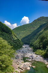 mountain landscape with river