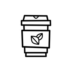 Simple Set of Coffee and Tea Related Vector Line
