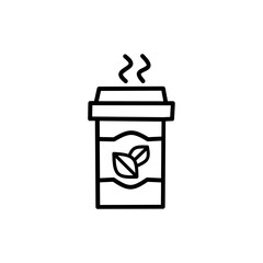 Simple Set of Coffee and Tea Related Vector Line