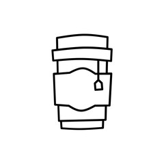 Simple Set of Coffee and Tea Related Vector Line