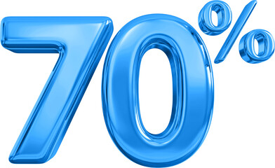 70 percent blue offer in 3d