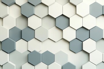 Hexagonal pattern in shades of gray for modern design.