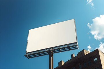 Fototapeta premium Blank Billboard Sign Mockup in Urban Environment