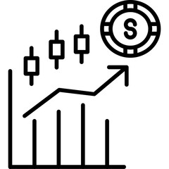 Fototapeta premium Stocks Icon