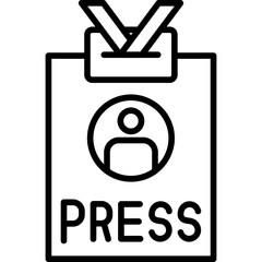 Press Card Icon