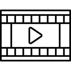 Fototapeta premium Video Player Icon