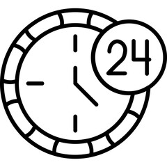 24 Hours Icon