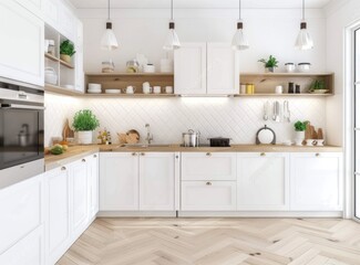 Modern White Kitchen Interior Design