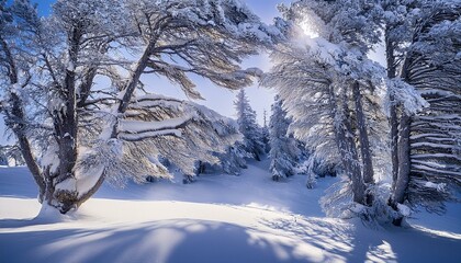 Fototapeta premium Winter sports enthusiasts anticipate the perfect powder. 