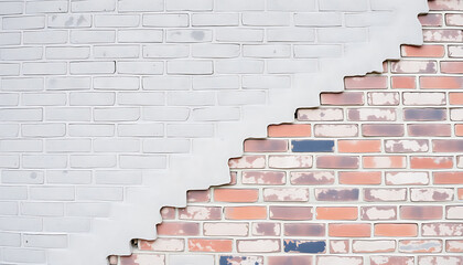 Obraz premium red brick wall texture background