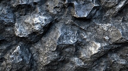 Dark Grey Rough Textured Rock Surface Image