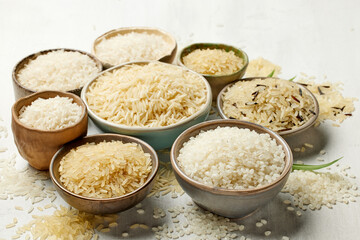 different types of rice