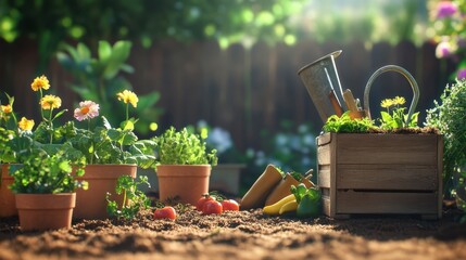 The Vibrant Garden Scene