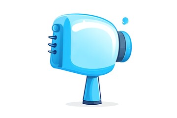 Hair dryer vector isolated illustration
